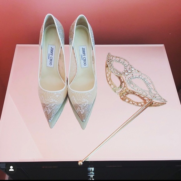 BCBG Max Azria Crystal Masquerade Mask (handheld) - Picture 8 of 8